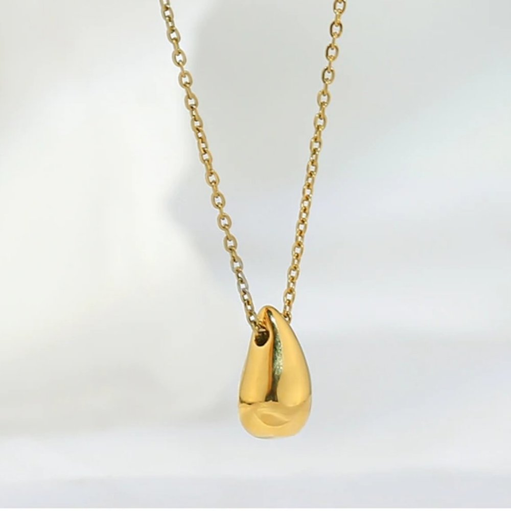 New 18K Gold Plated Waterdrop Necklace